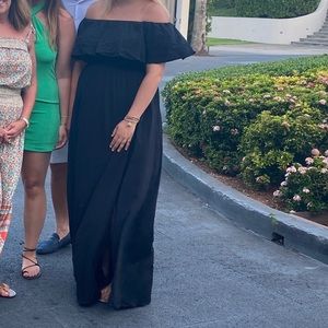 Black maxi dress